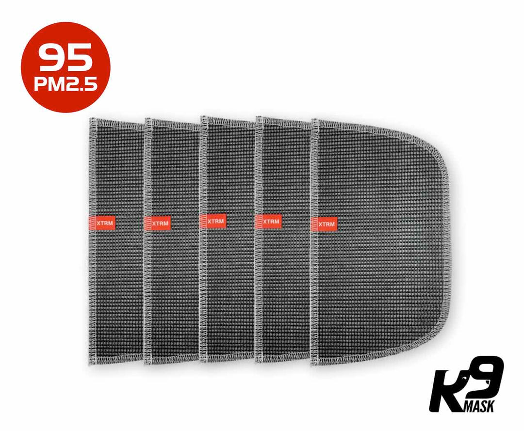 K9 Mask Extreme Breathe N 95 PM2.5 Air Filter Dog Masks 5 pack Refill