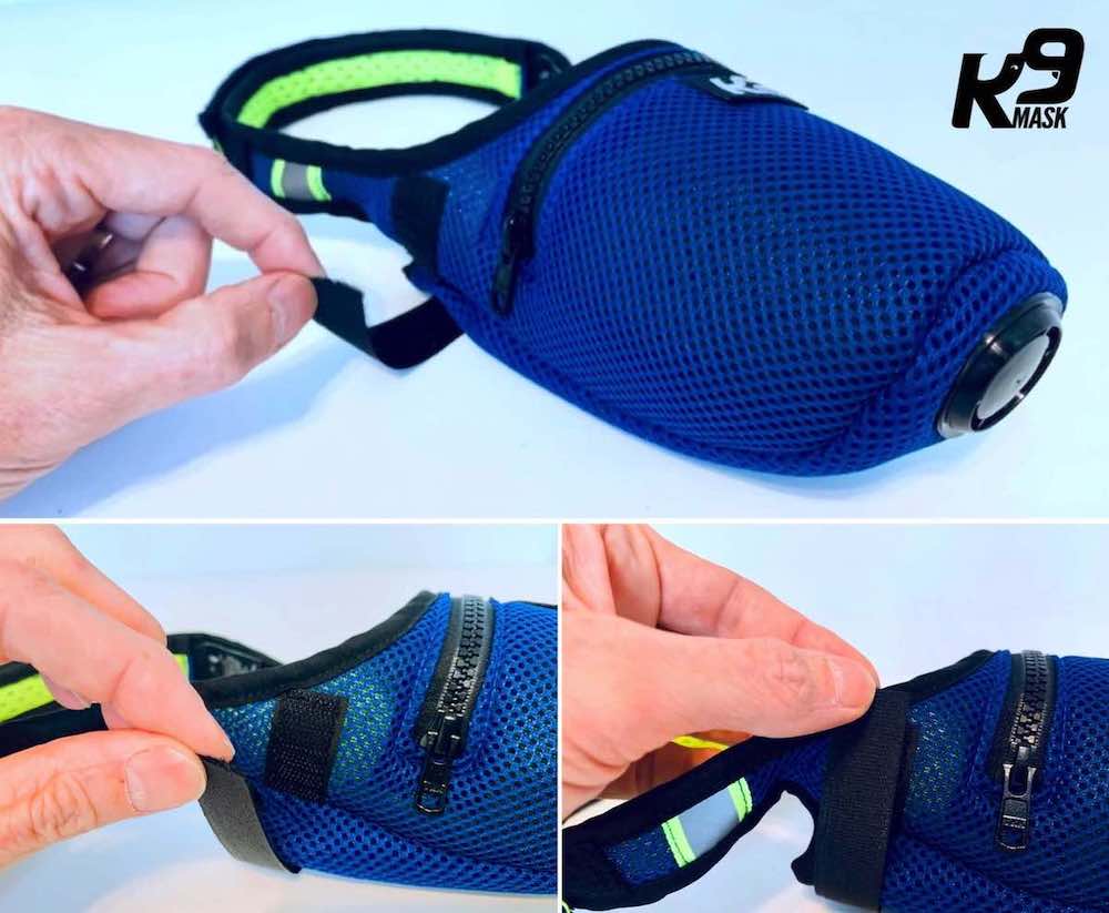 K9 Mask® Air Filter for Dogs Muzzle Size Adjustment