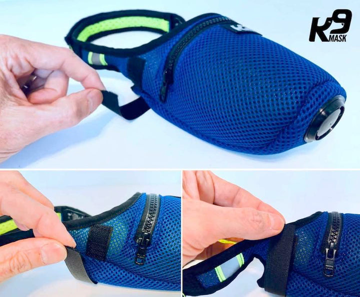 K9 Mask® Air Filter for Dogs Muzzle Size Adjustment