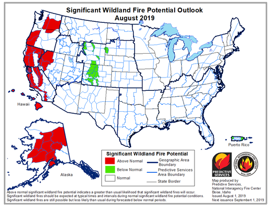 2019 Wildfire Season is Late: Dry Locations at Breaking Point Now