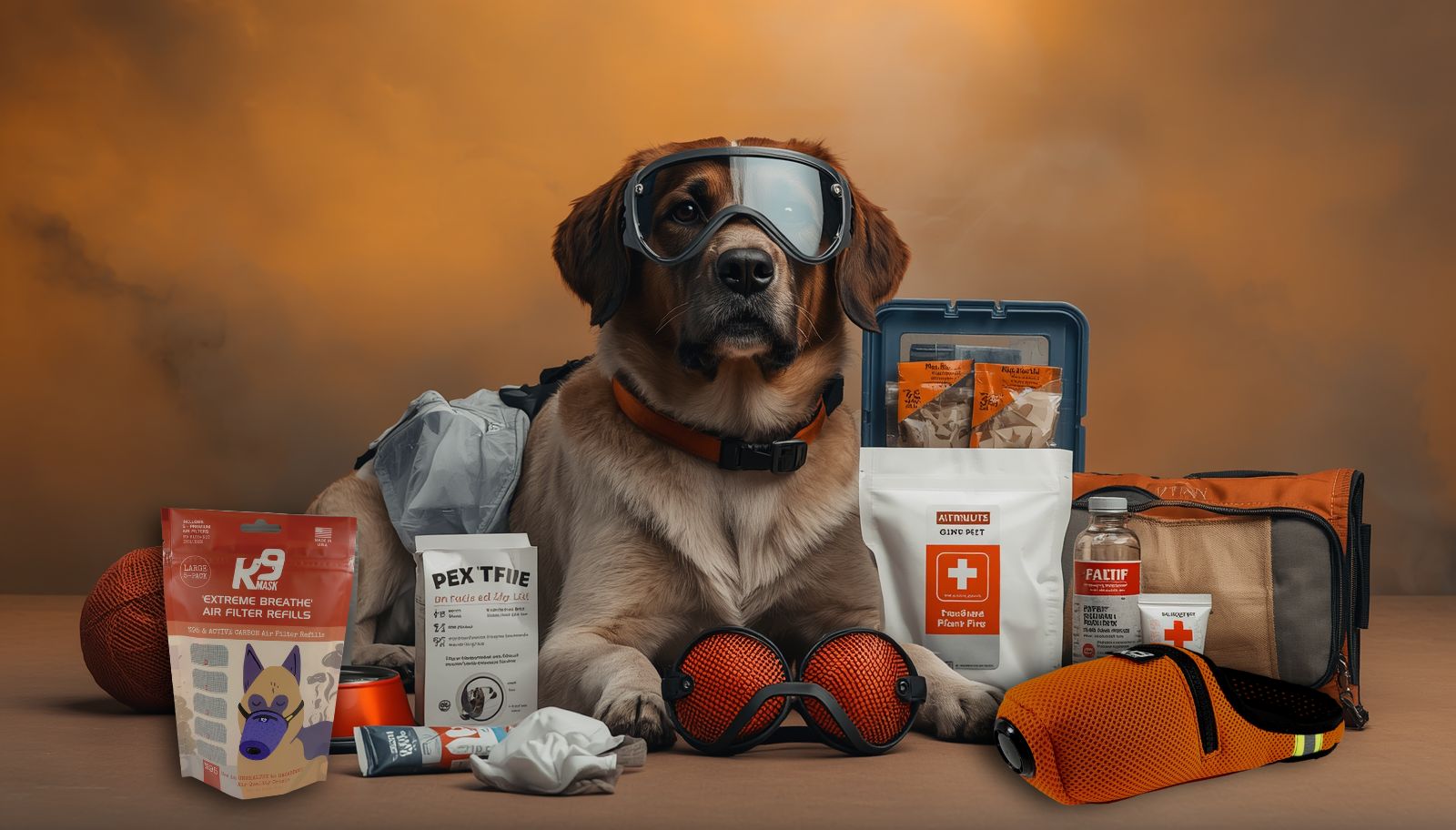 K9 Mask Wildfire Preparation for Dogs in Emergency Wildfire Smoke Environment