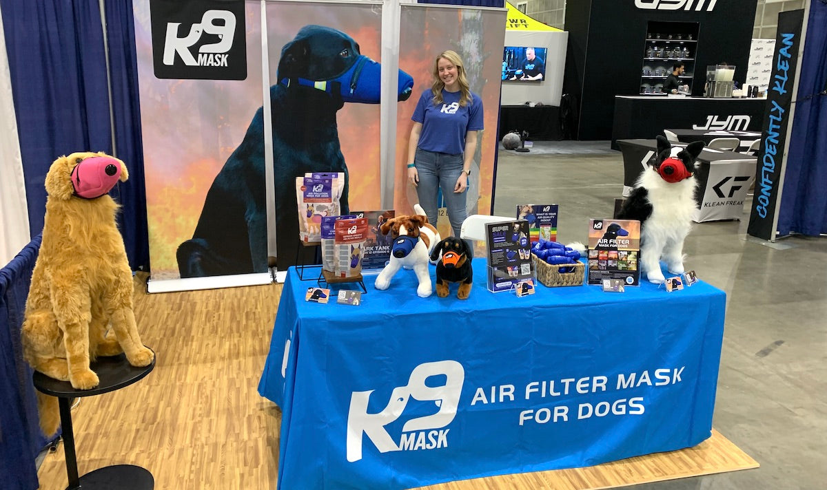 K9 Mask Healthy Pet Pavilion Fit Expo 2023 Dog Air Filter Respirator