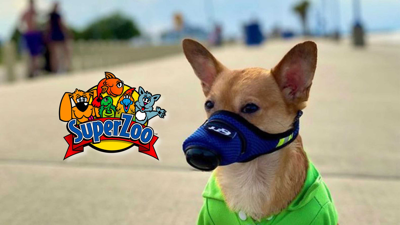 K9 Mask at SuperZoo 2023 in Las Vegas Nevada Air Filter Mask for Dogs