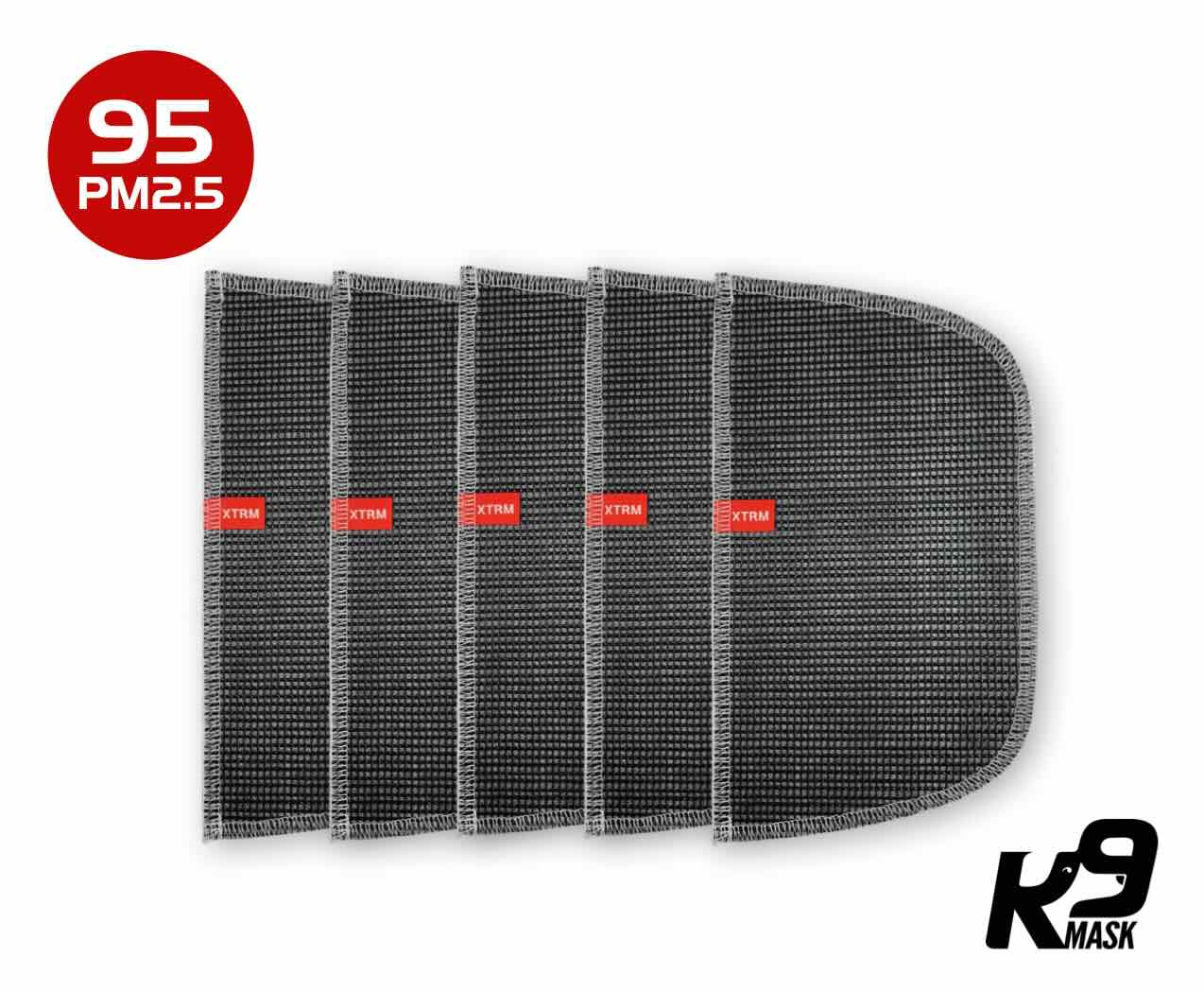 K9 Mask Extreme Breathe N 95 PM2.5 Air Filter Dog Masks 5 pack Refill