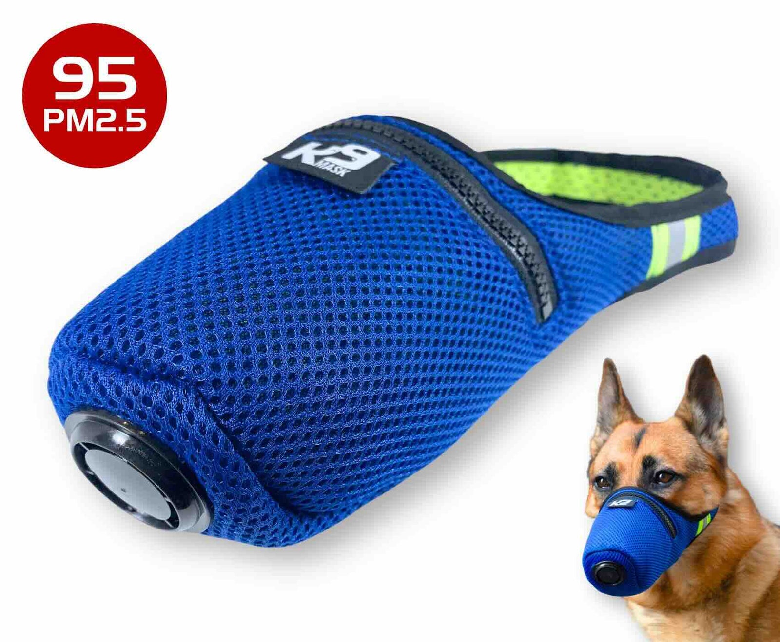 Maschera K9 Extreme Breathe N 95 PM2.5 Maschera con filtro dell'aria per cani