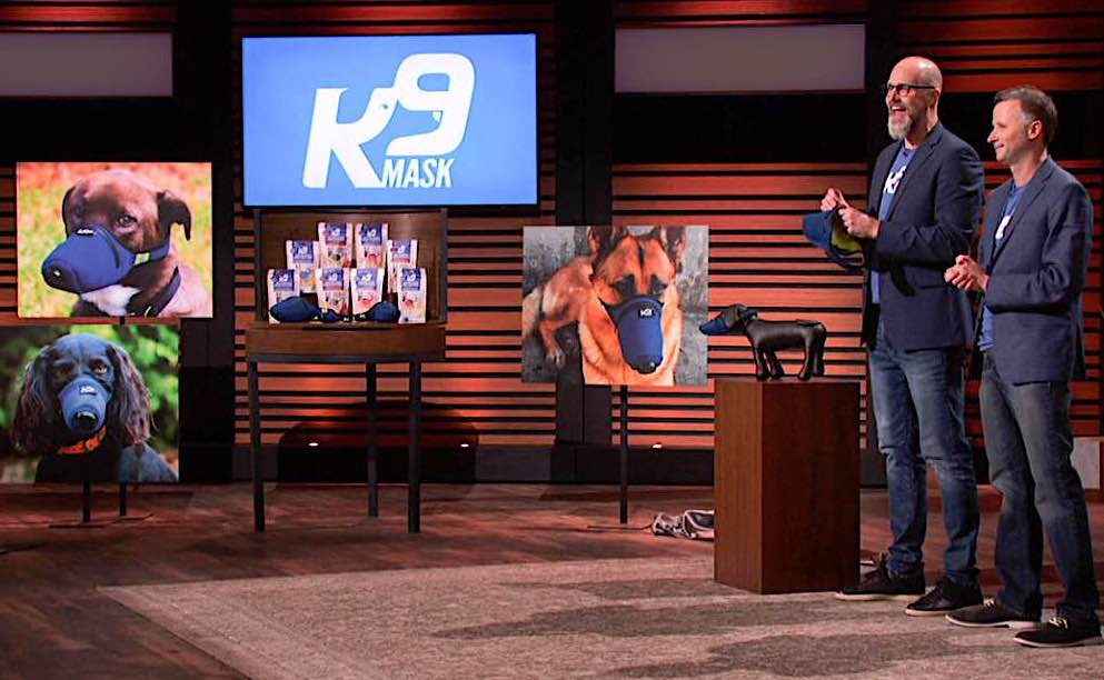 K9 Mask® Air Filter Dog Gas Mask -tarjous Shark Tank -kauden 12 jaksossa 6 vuonna 2020