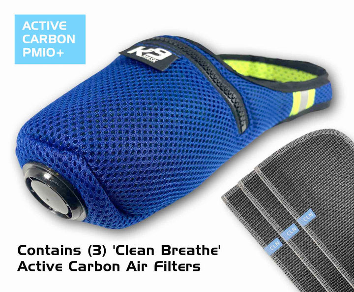 K9 Mask® Clean Breathe Hunde-Luftfiltermaske mit Aktivkohlefilter