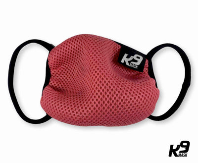 K9 Mask® for Humans clean breathe air face mask red