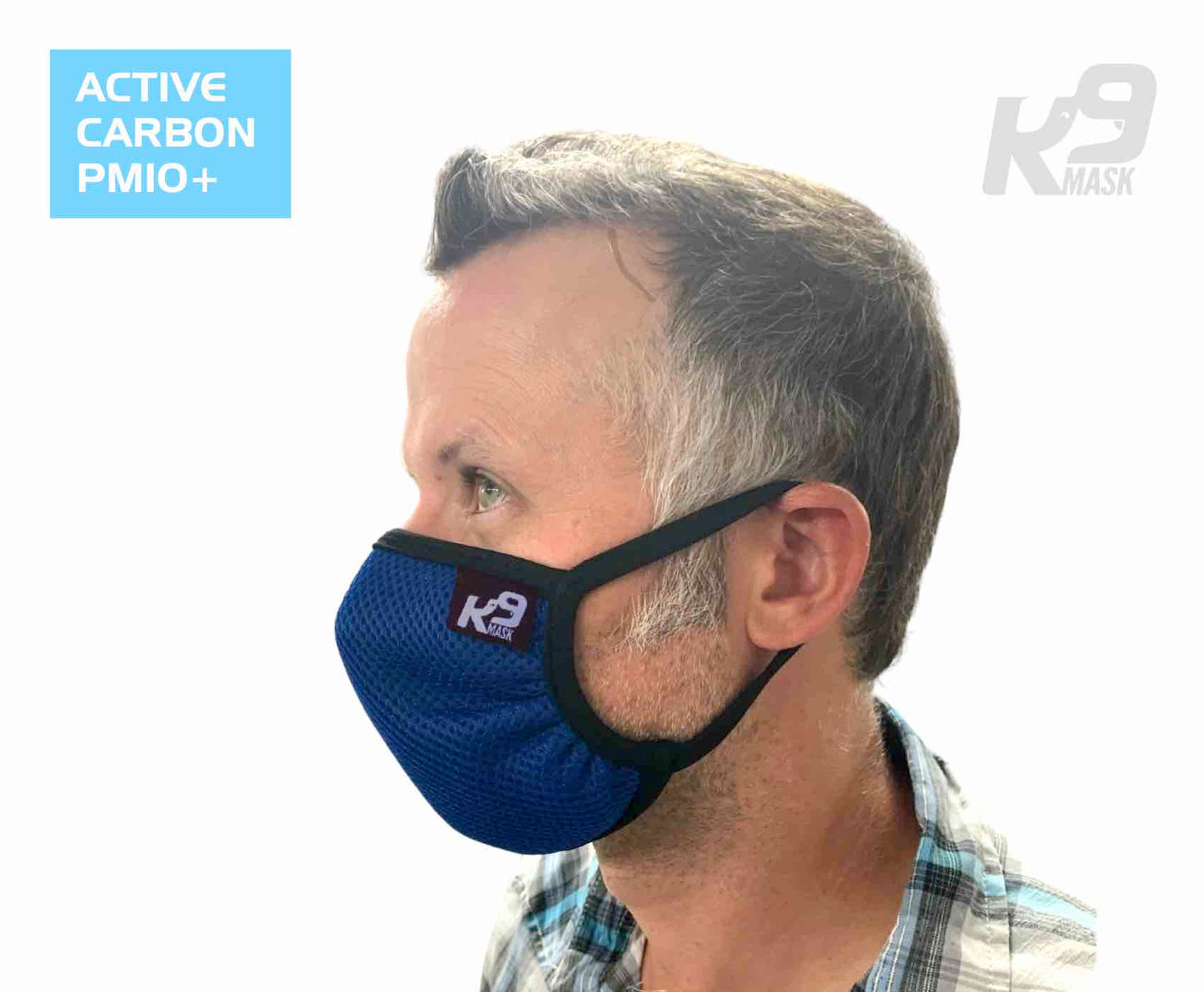 K9 Mask® for Humans man clean breathe air filters