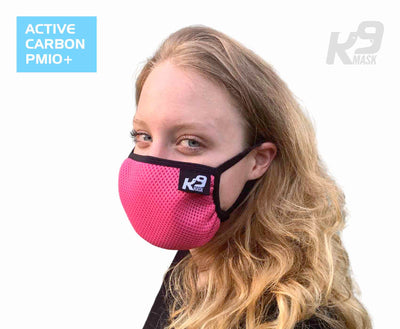 K9 Mask® for Humans woman clean breathe air face filter
