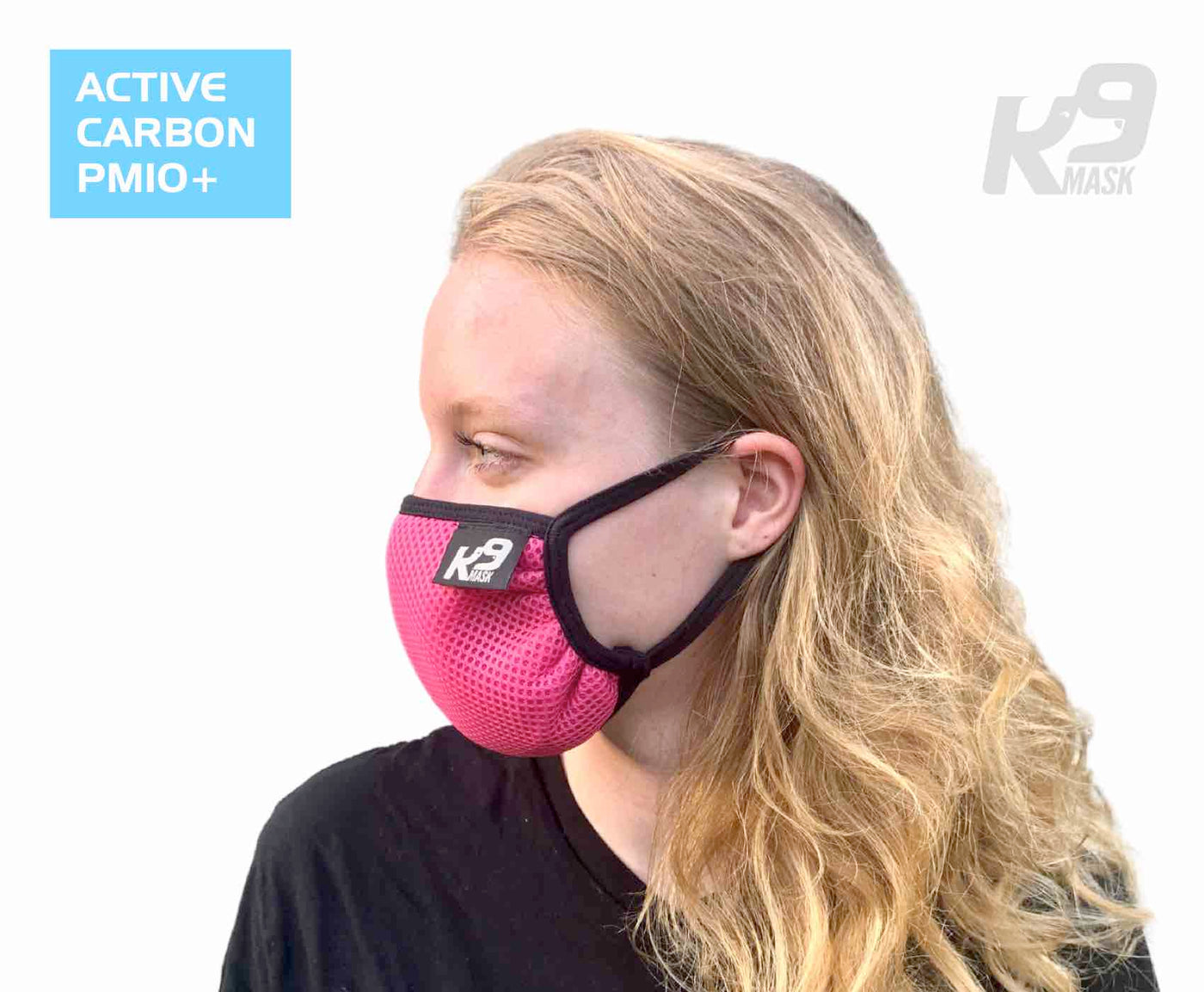 K9 Mask® for Humans woman clean breathe air filter